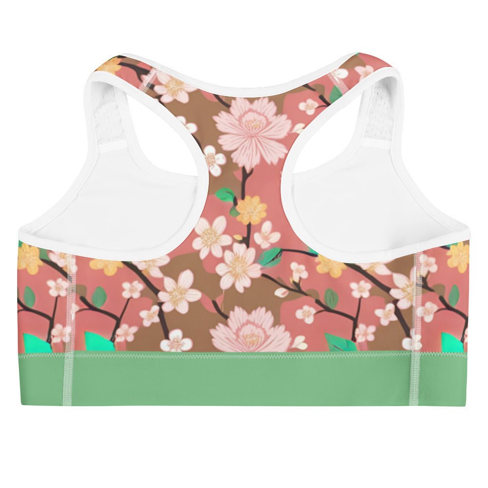 Blush in the Wind Sports bra - Sunflower Cabana
