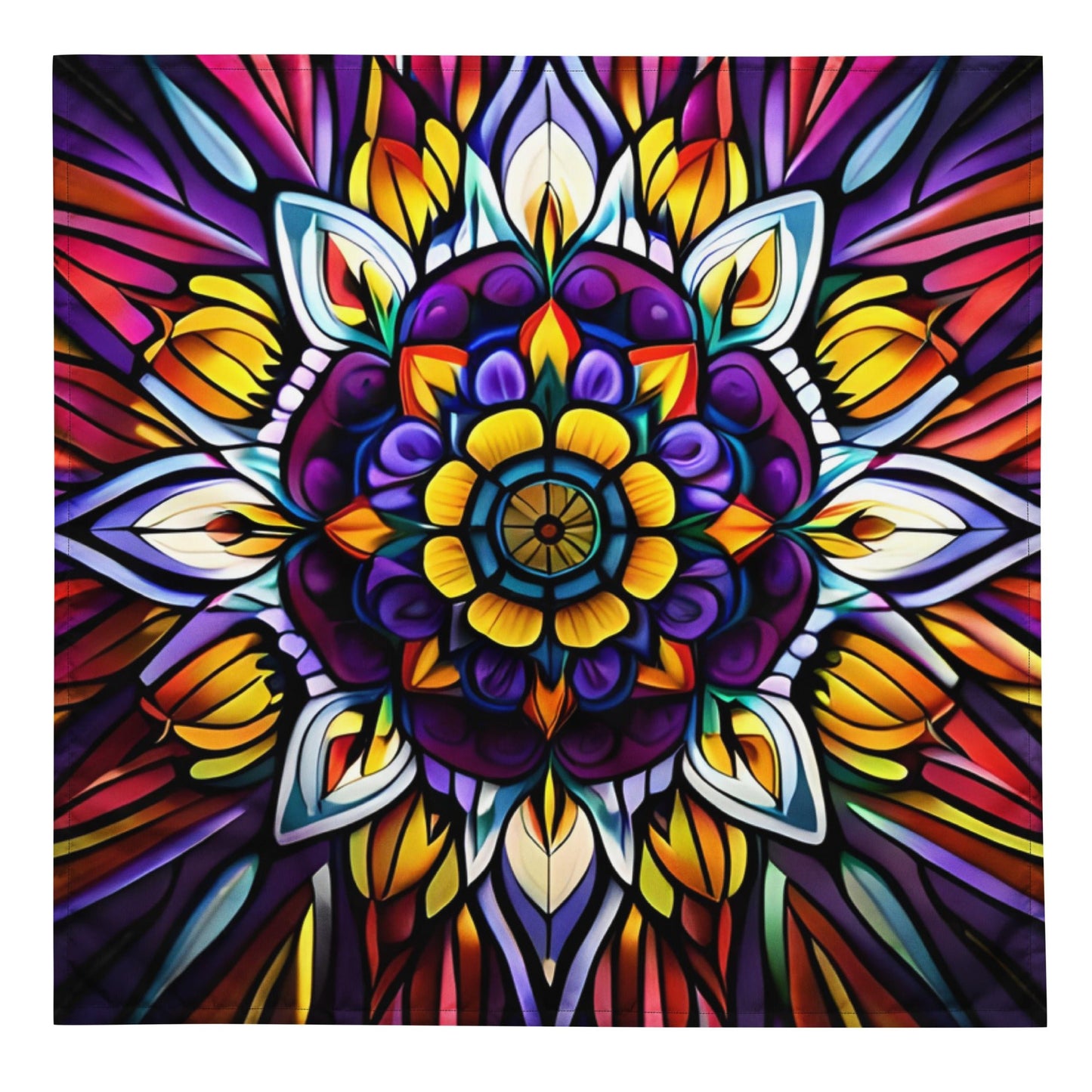 Kaleidoscope All-over print bandana - Sunflower Cabana