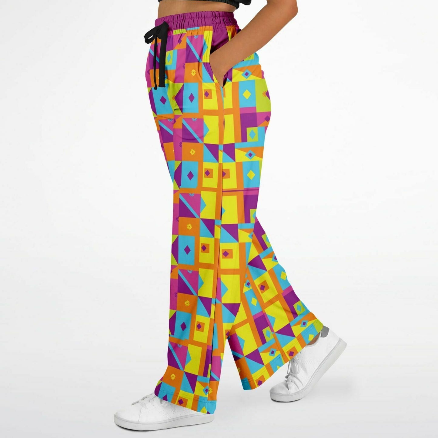 Neon Nights Fashion Flare Jogger - Sunflower Cabana