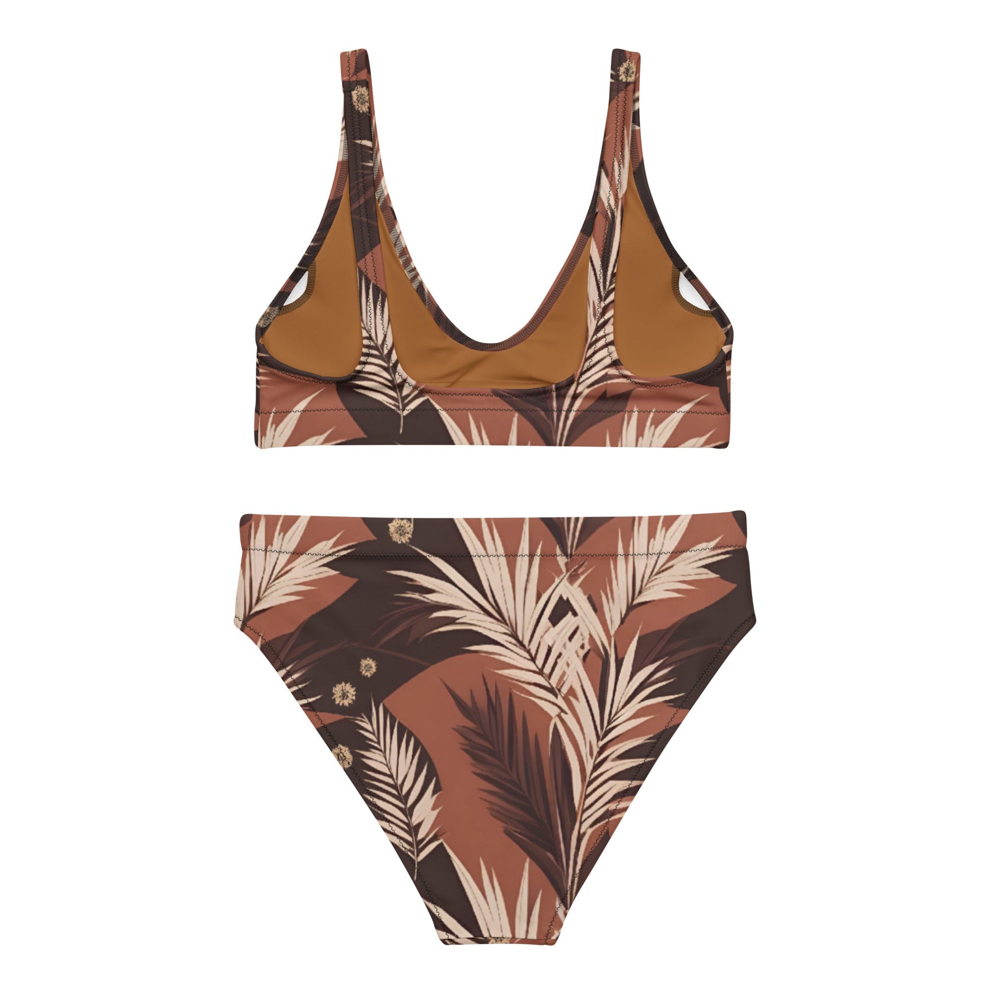 Rustling Soul Recycled high - waisted bikini - Sunflower Cabana
