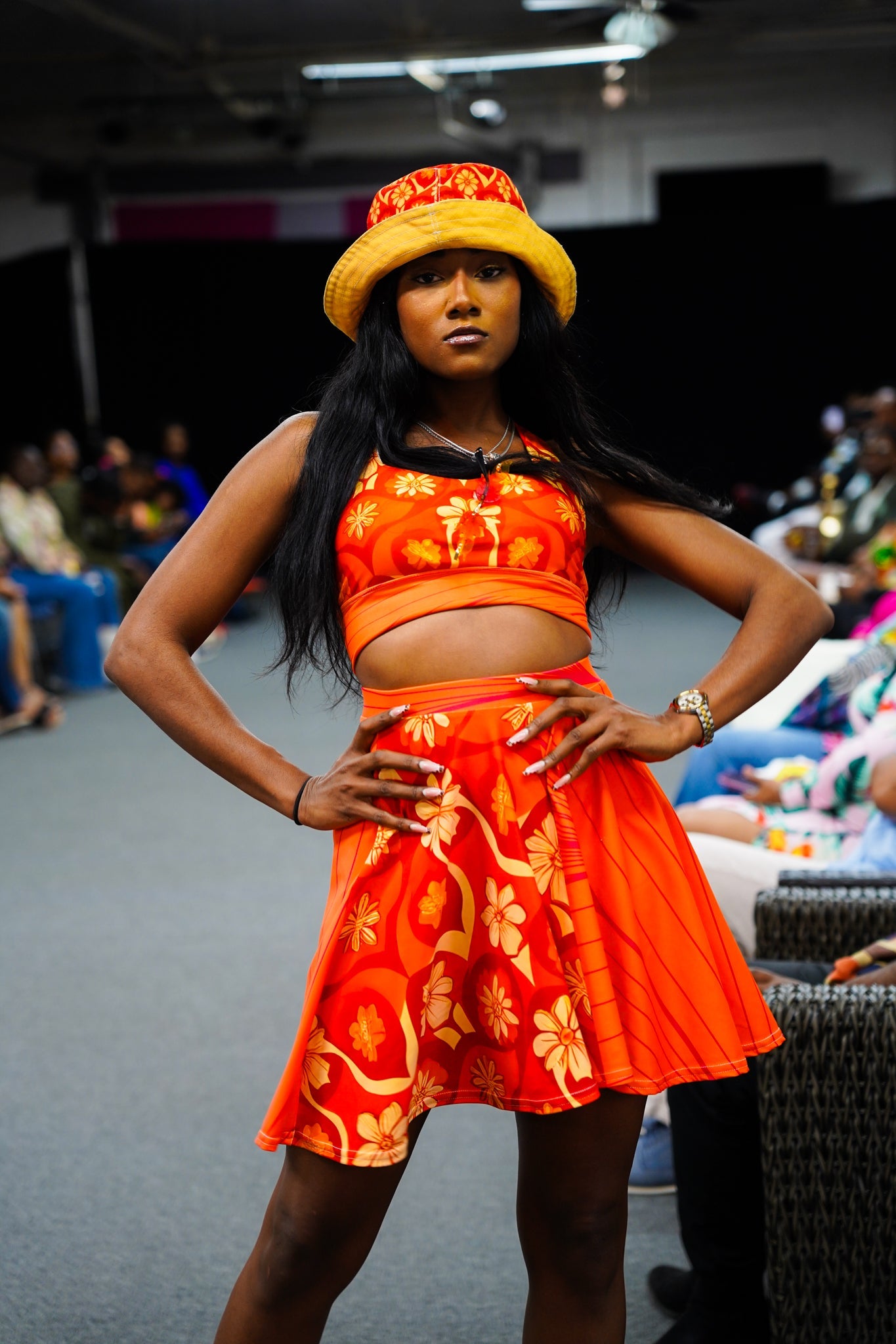 Wildfire Spirit Skater Skirt - Sunflower Cabana