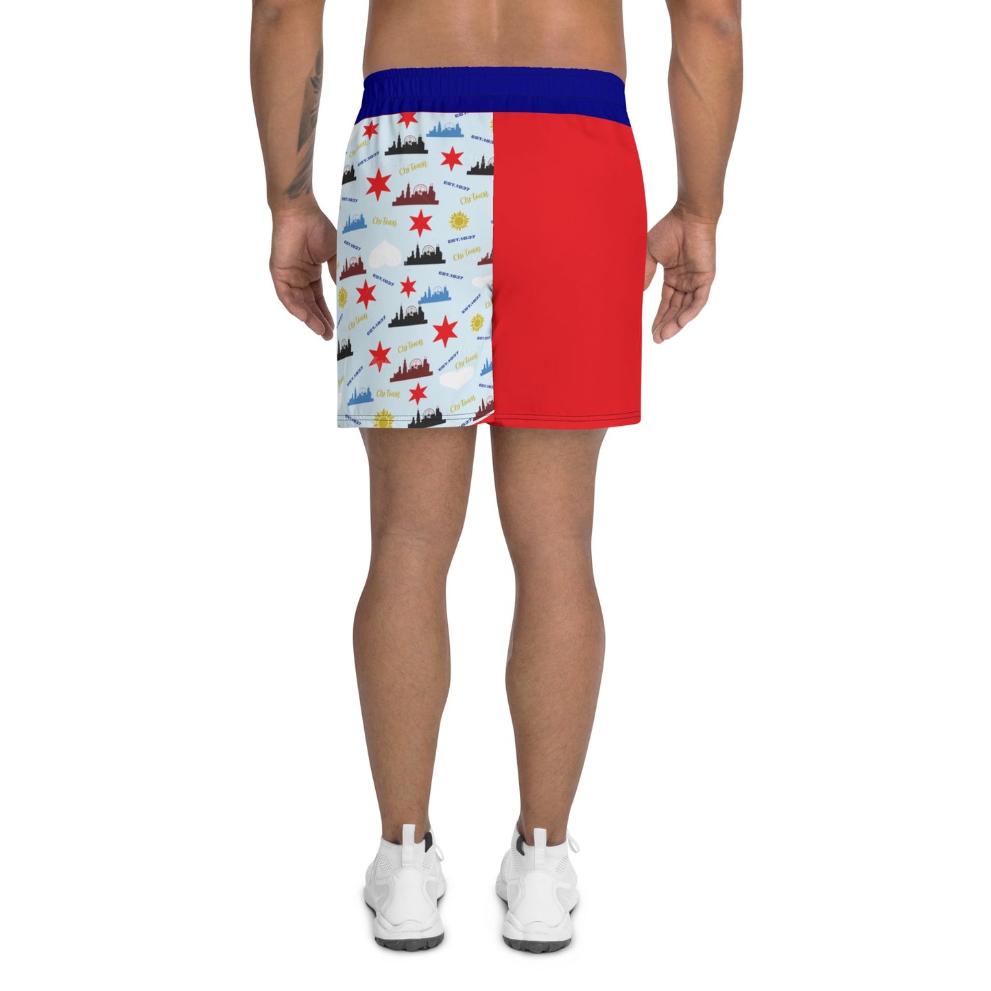 Chicago Love Men's Recycled Athletic Shorts - Sunflower Cabana
