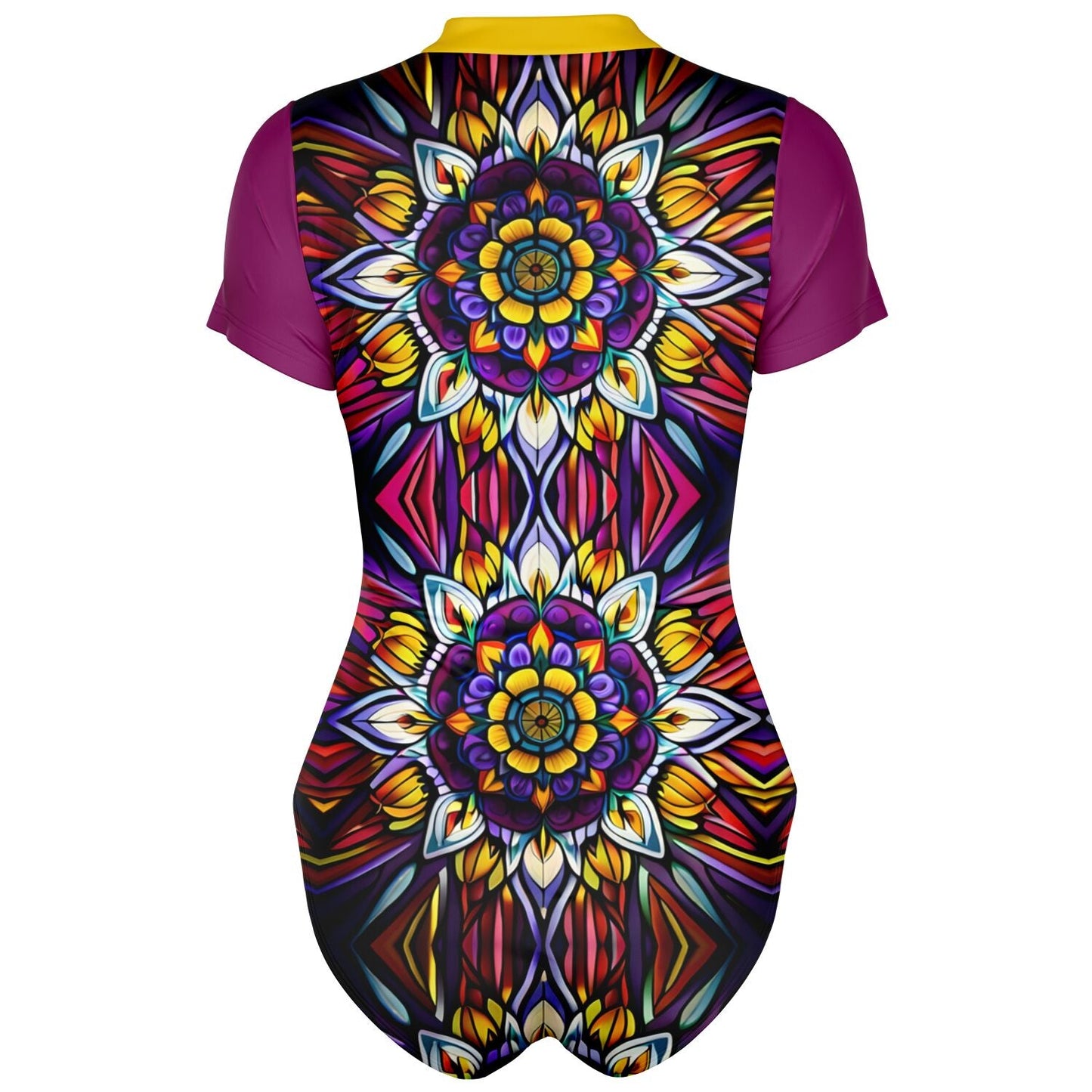 Kaleidoscope Bodysuit Short Sleeve - Sunflower Cabana