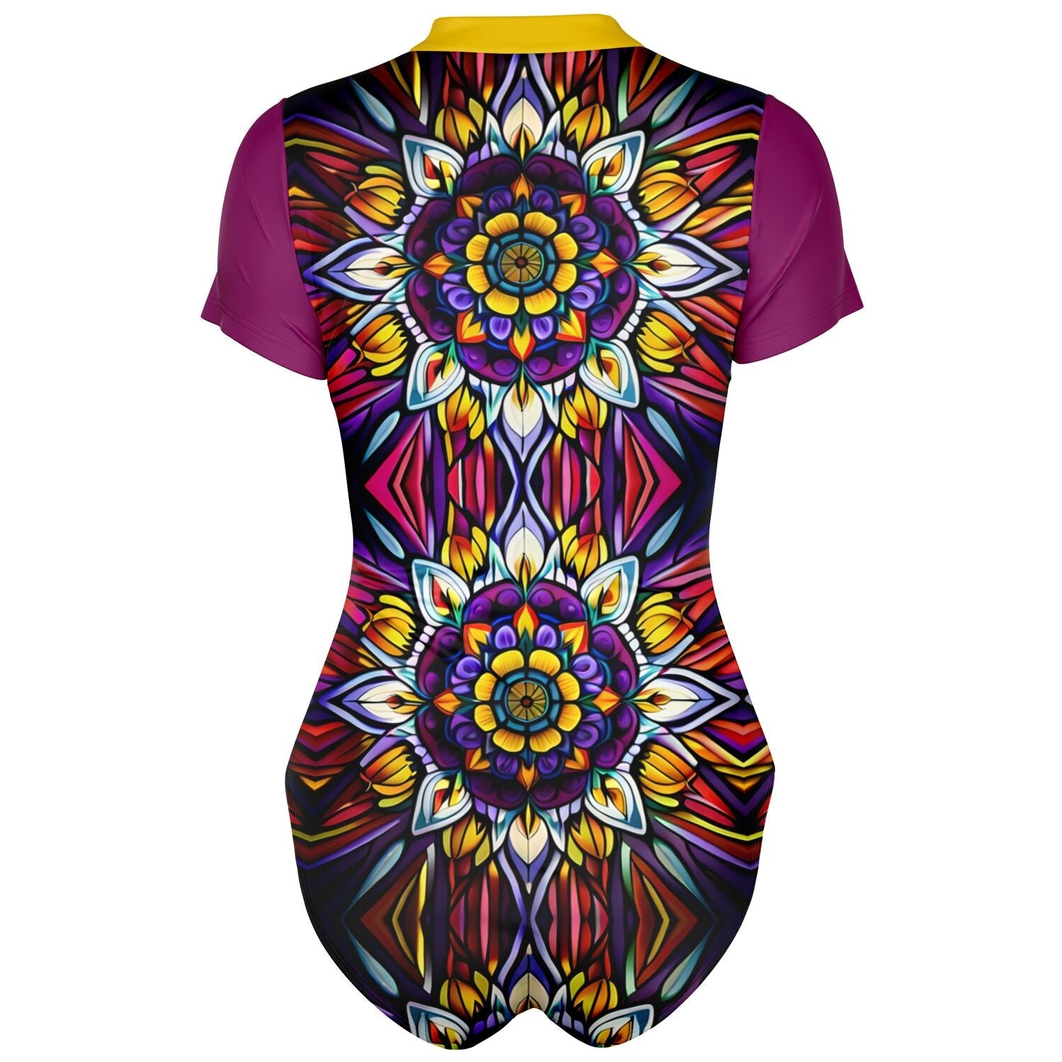 Kaleidoscope Bodysuit Short Sleeve - Sunflower Cabana