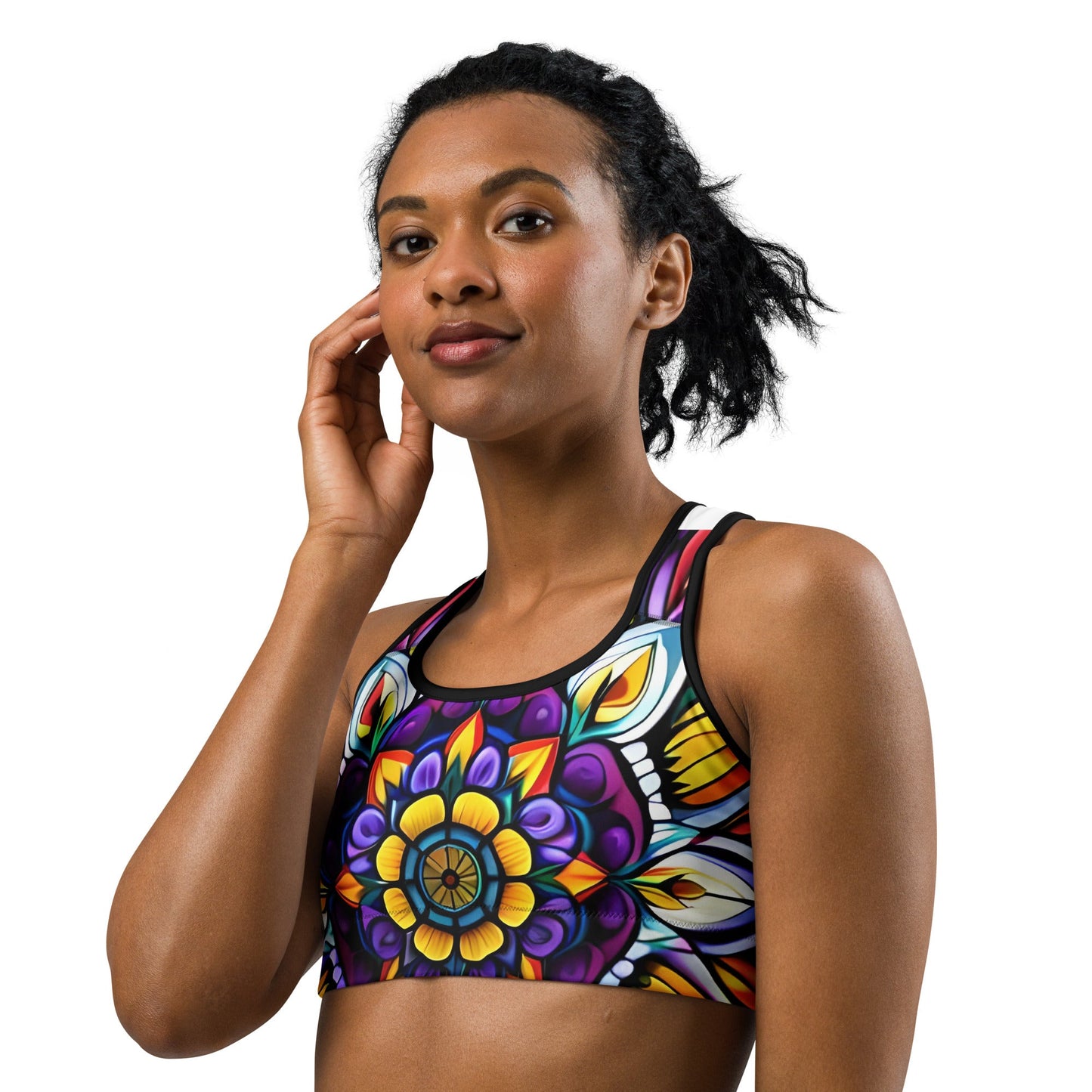 Kaleidoscope Sports bra - Sunflower Cabana
