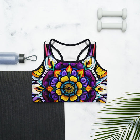 Kaleidoscope Sports bra - Sunflower Cabana