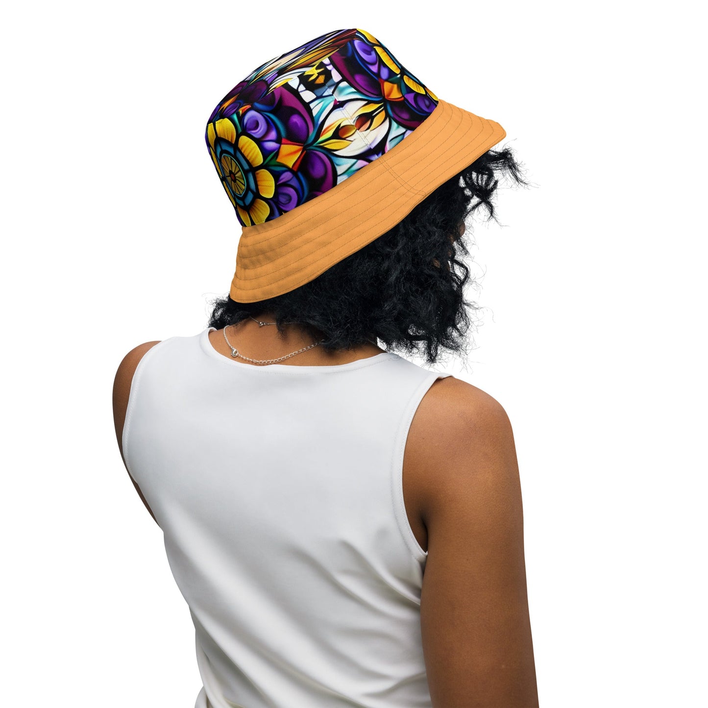 Kaleidoscope Sunflower Reversible bucket hat - Sunflower Cabana