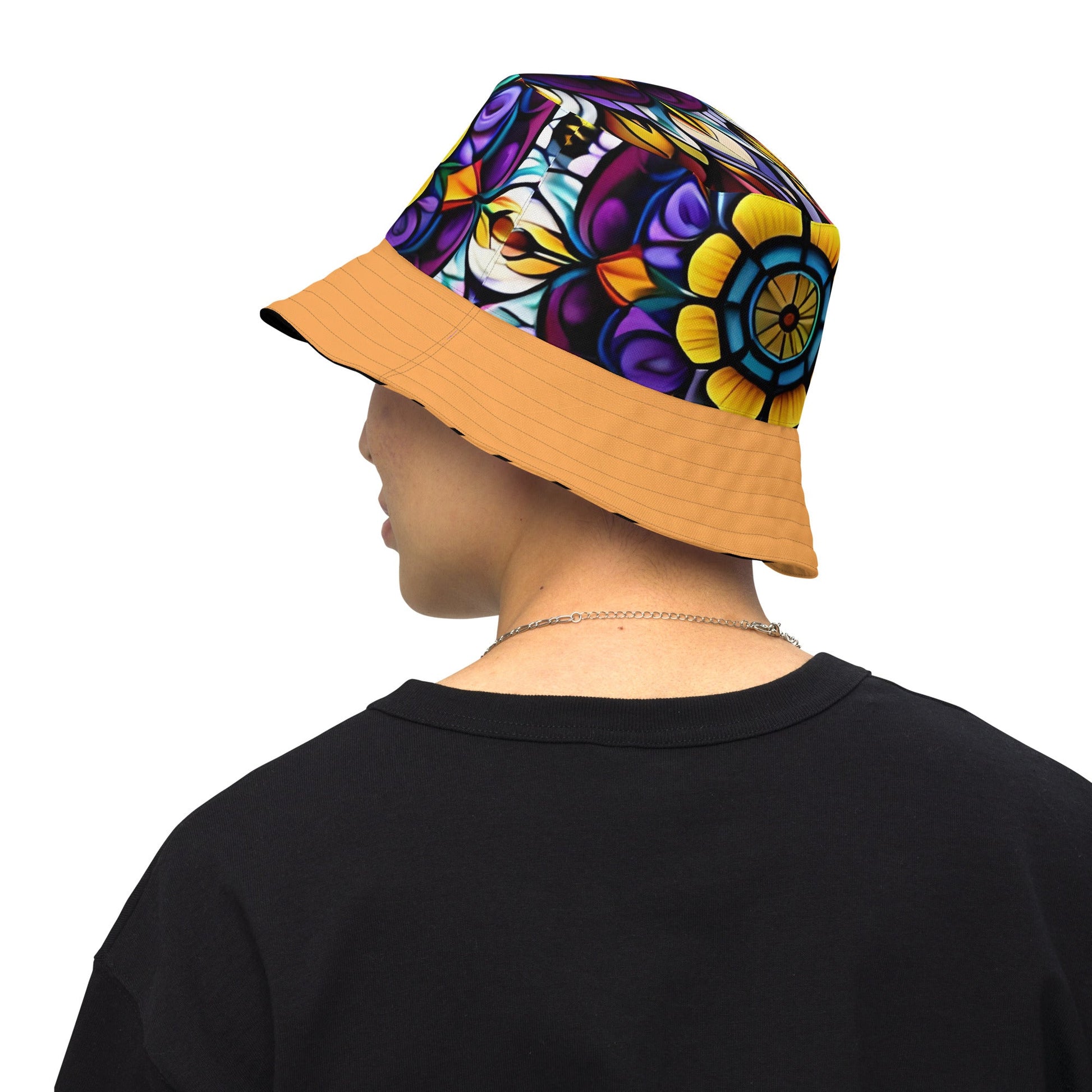 Kaleidoscope Sunflower Reversible bucket hat - Sunflower Cabana