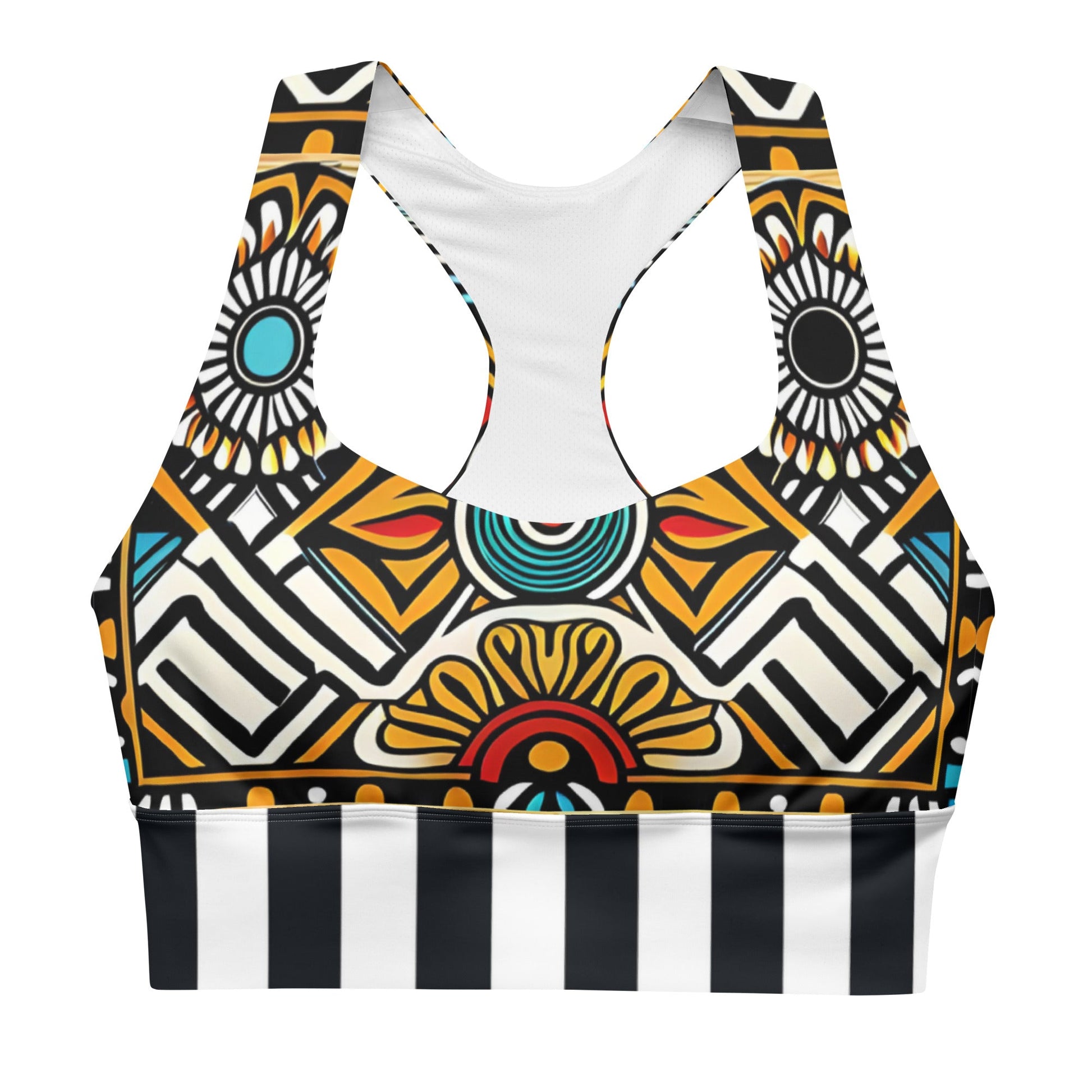 Trippie Hippie Longline sports bra - Sunflower Cabana