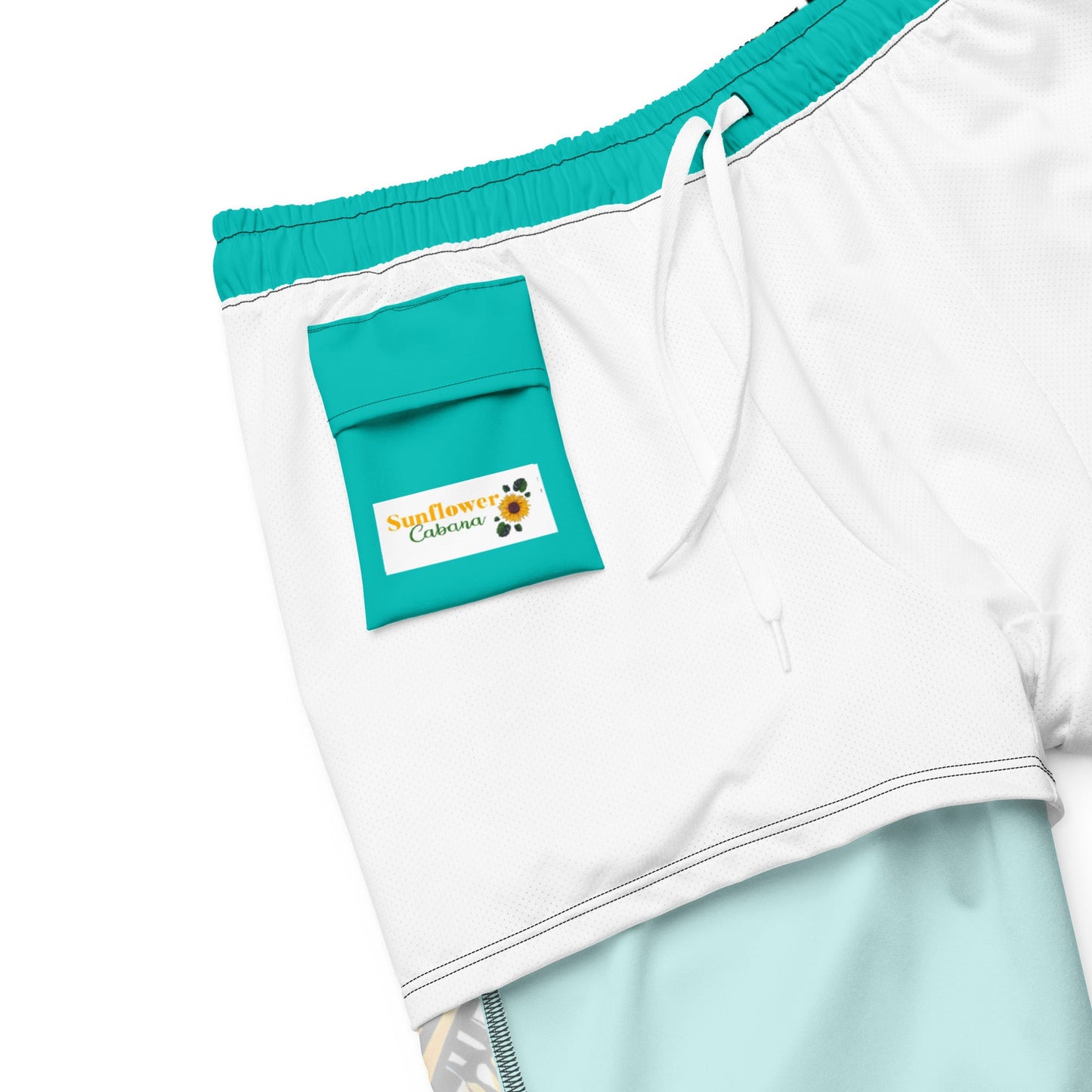Trippie Hippie Men's swim trunks - Sunflower Cabana