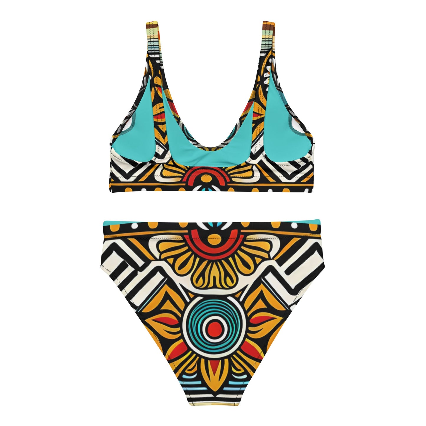 Trippie Hippie Recycled high-waisted bikini - Sunflower Cabana