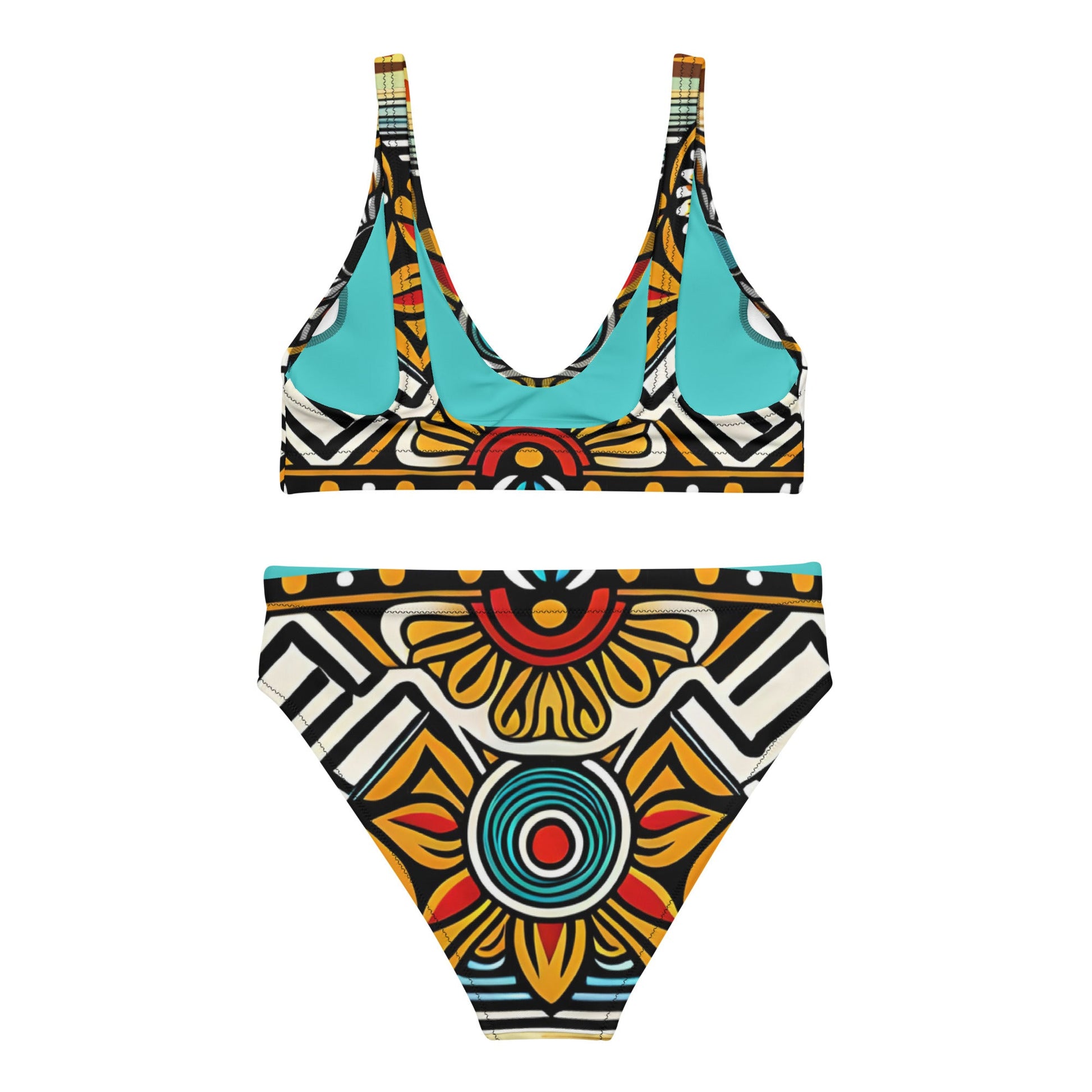 Trippie Hippie Recycled high-waisted bikini - Sunflower Cabana
