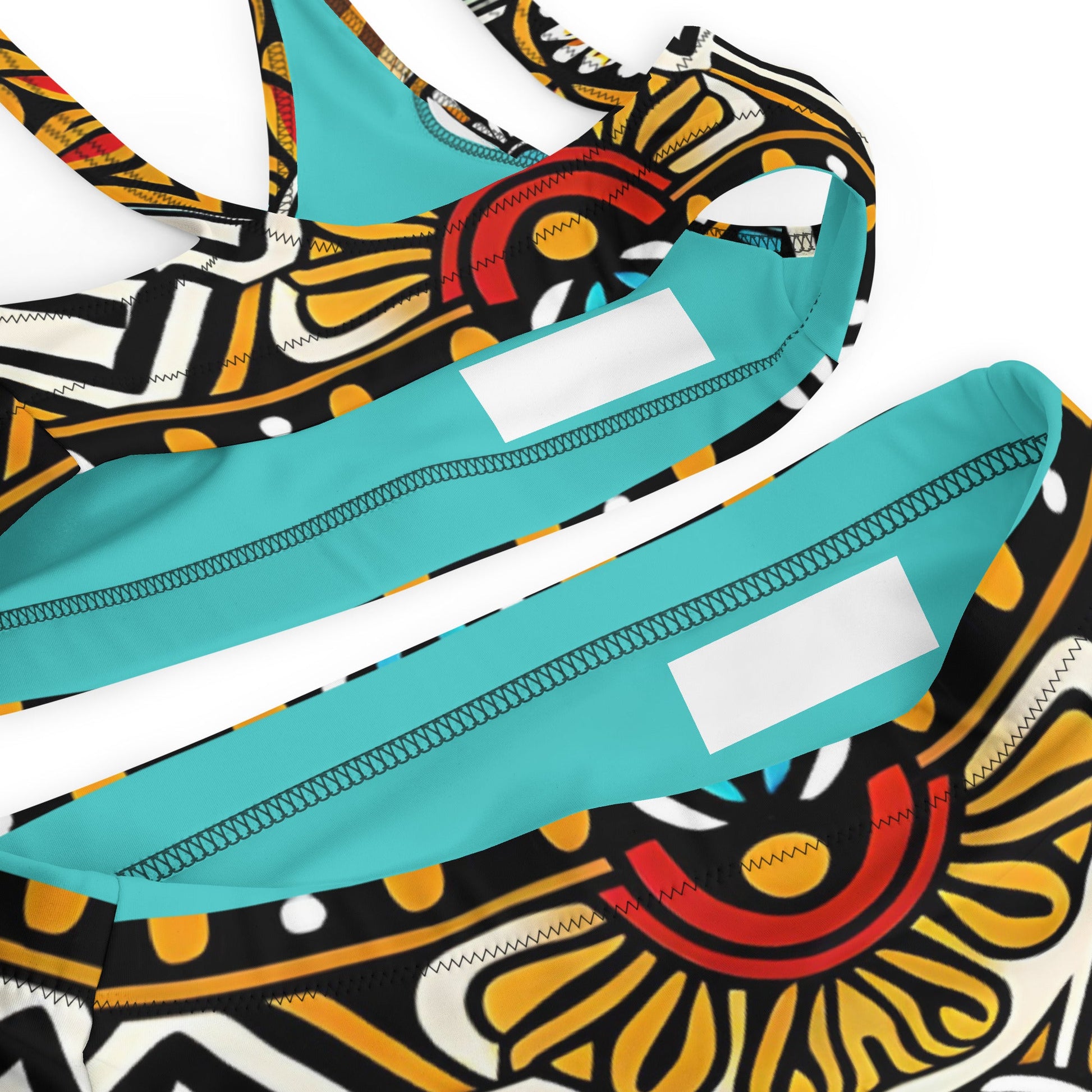 Trippie Hippie Recycled high-waisted bikini - Sunflower Cabana