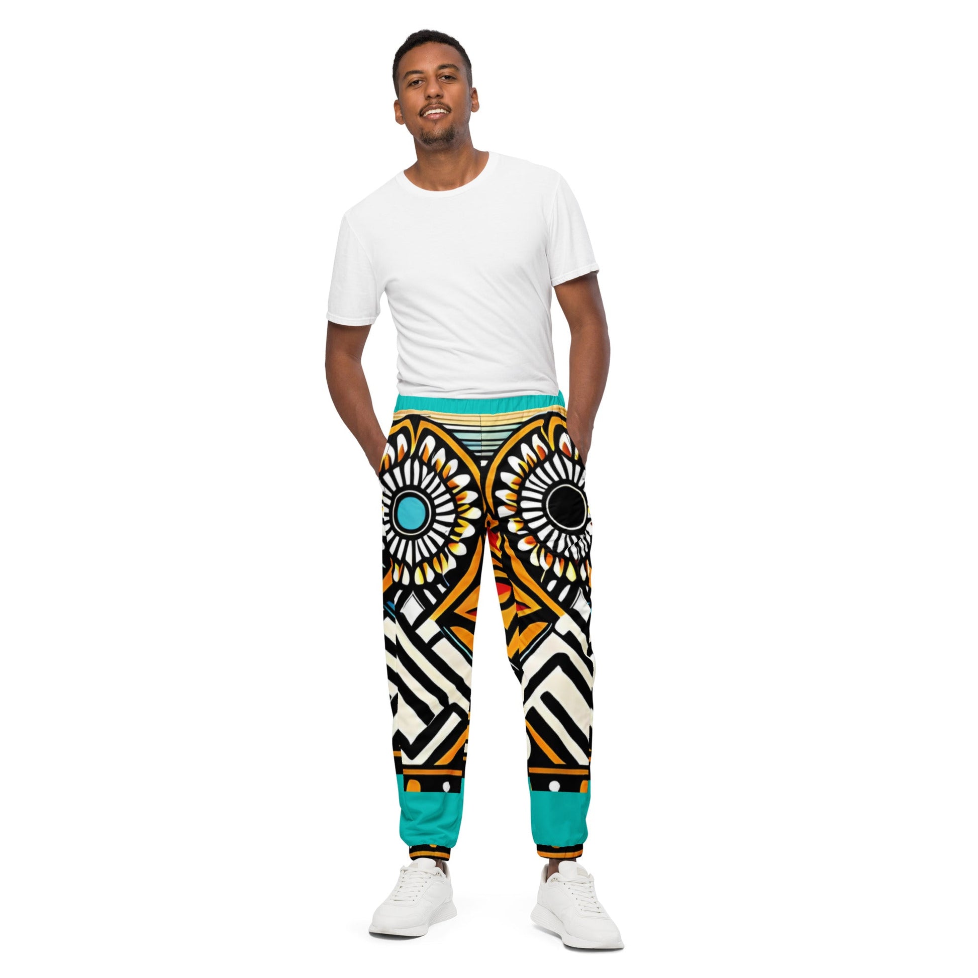 Trippie Hippie Unisex track pants - Sunflower Cabana