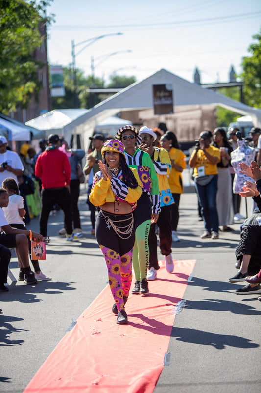 9.9.23 Black Wallstreet Festival Sunflower Cabana Headlines Historical Themed Fashion Show - Sunflower Cabana