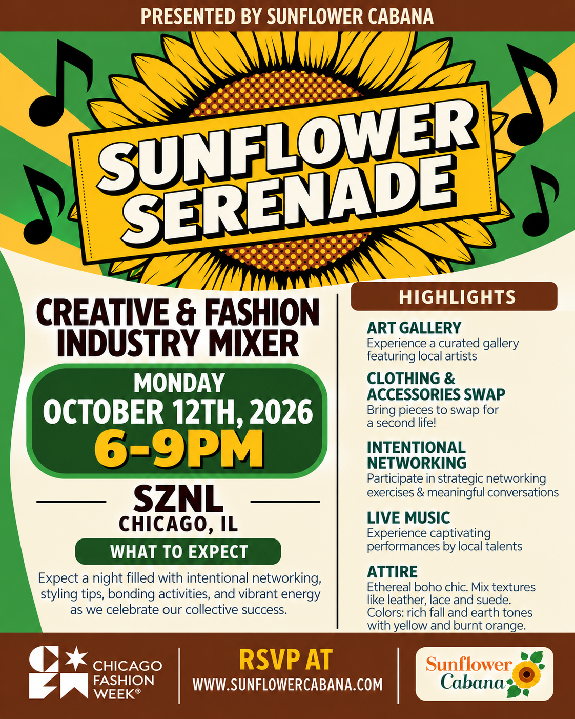 Sunflower Serenade: Chicago Creatives Mixer