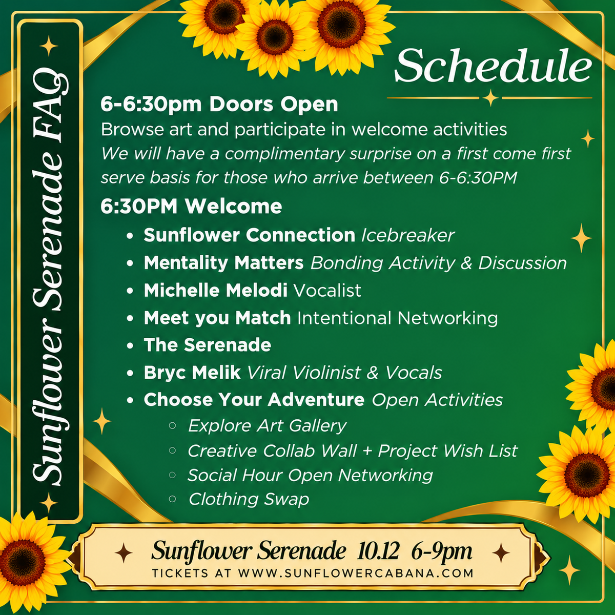 Sunflower Serenade: Chicago Creatives Mixer