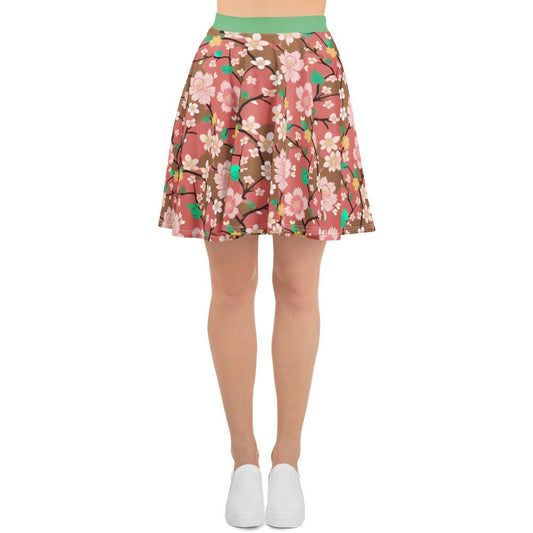 Blush in the Wind Skater Skirt - Sunflower Cabana