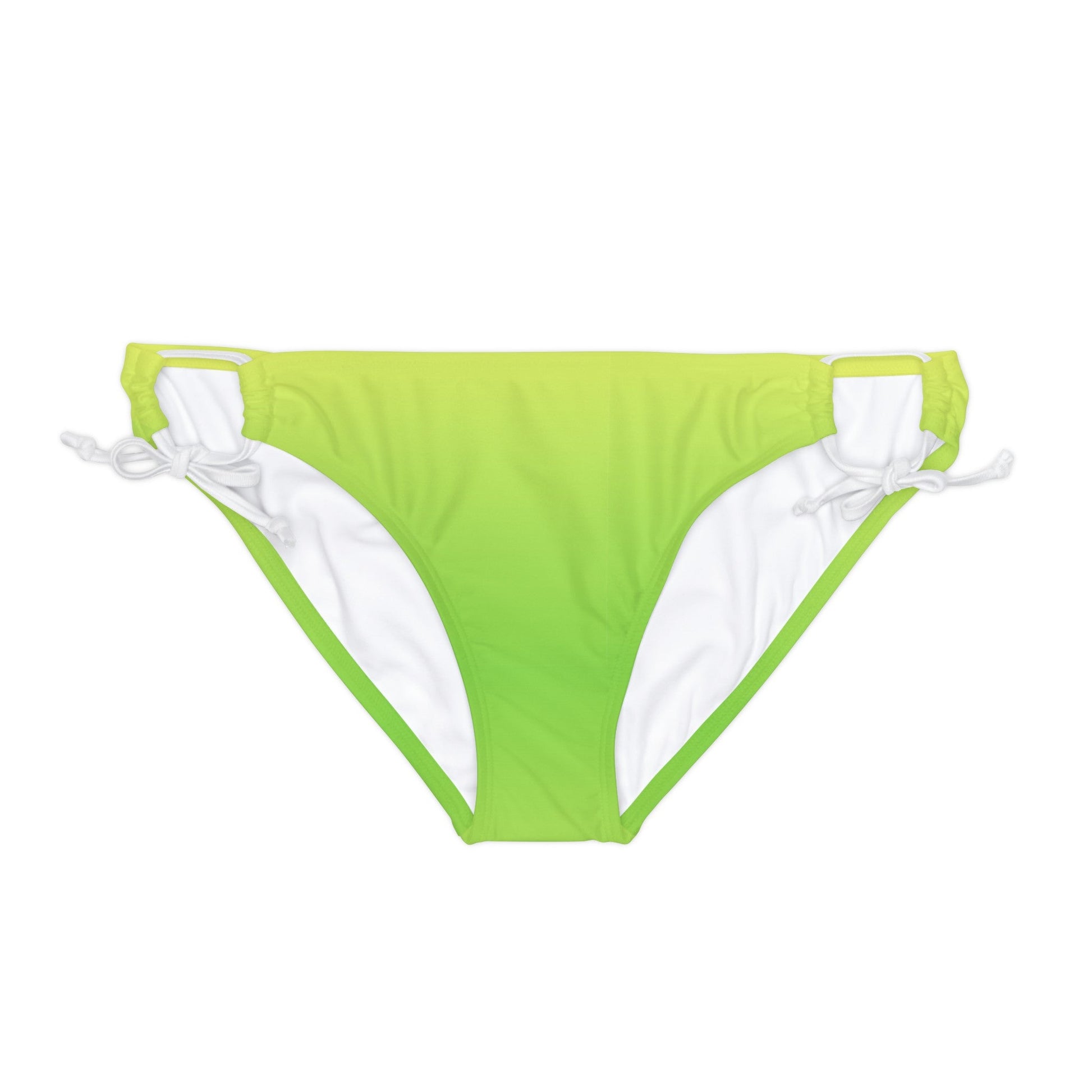 Neon Nights Green - Loop Tie Side Bikini Bottom - Sunflower Cabana