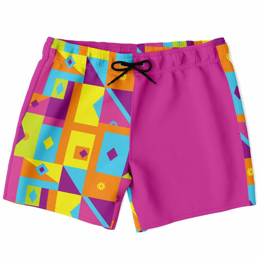 Neon Nights Swim Trunks Men - Sunflower Cabana