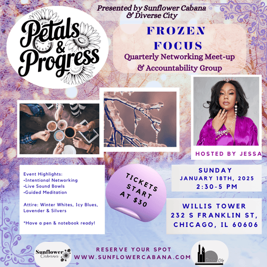 Petals & Progress: Frozen Focus - Sunflower Cabana