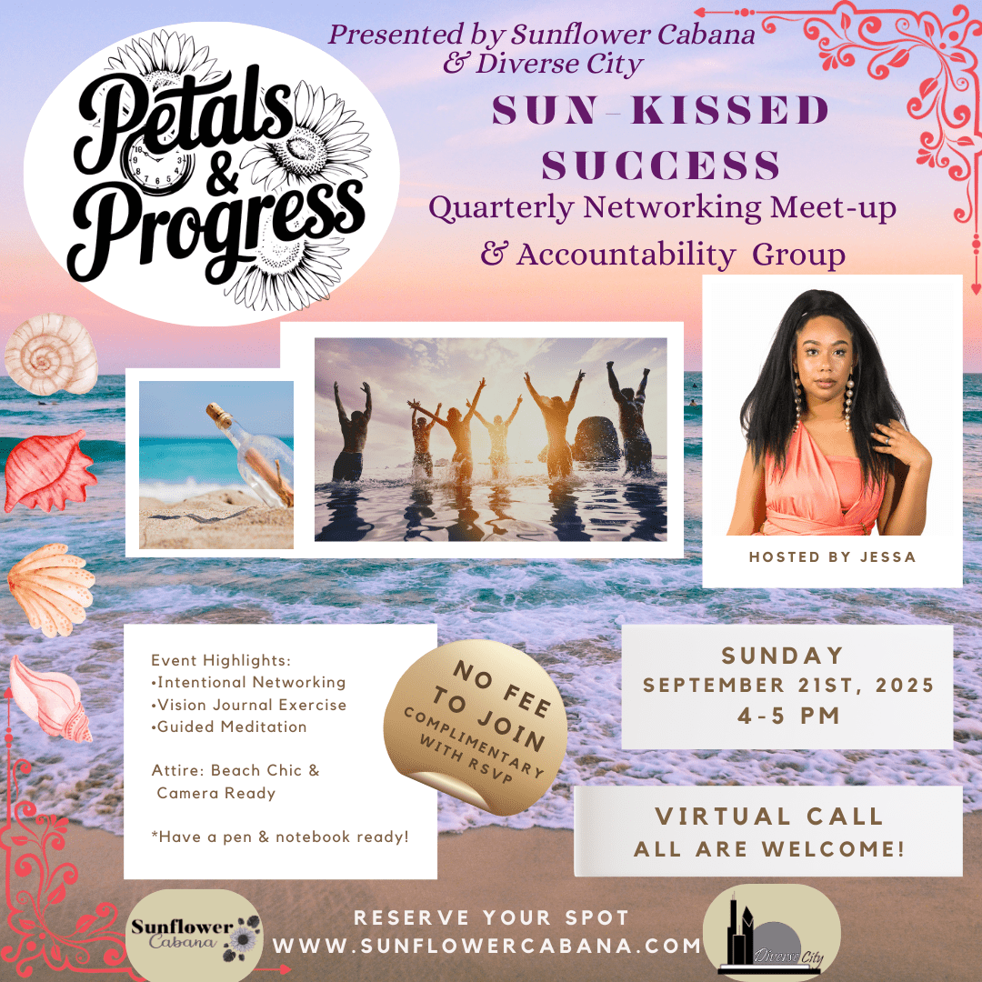 Petals & Progress: Sun - kissed Success - VIRTUAL - Sunflower Cabana