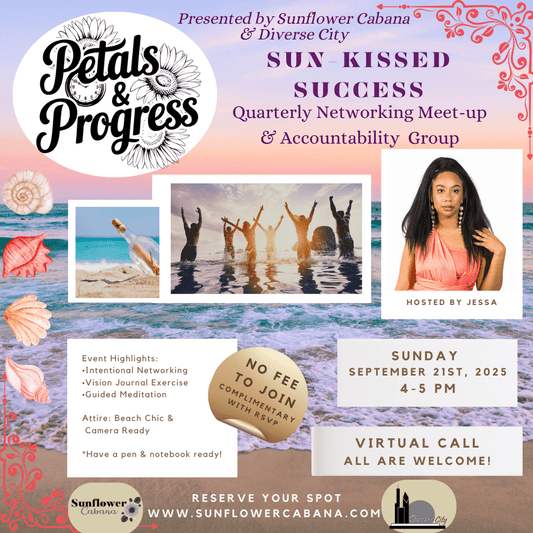 Petals & Progress: Sun - kissed Success - VIRTUAL - Sunflower Cabana