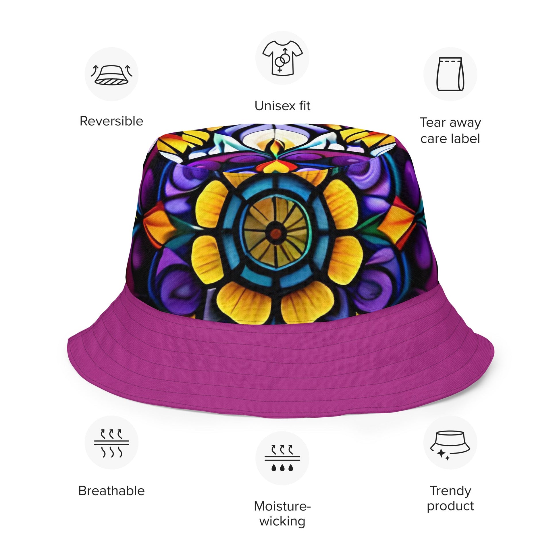 Reversible bucket hat - Sunflower Cabana
