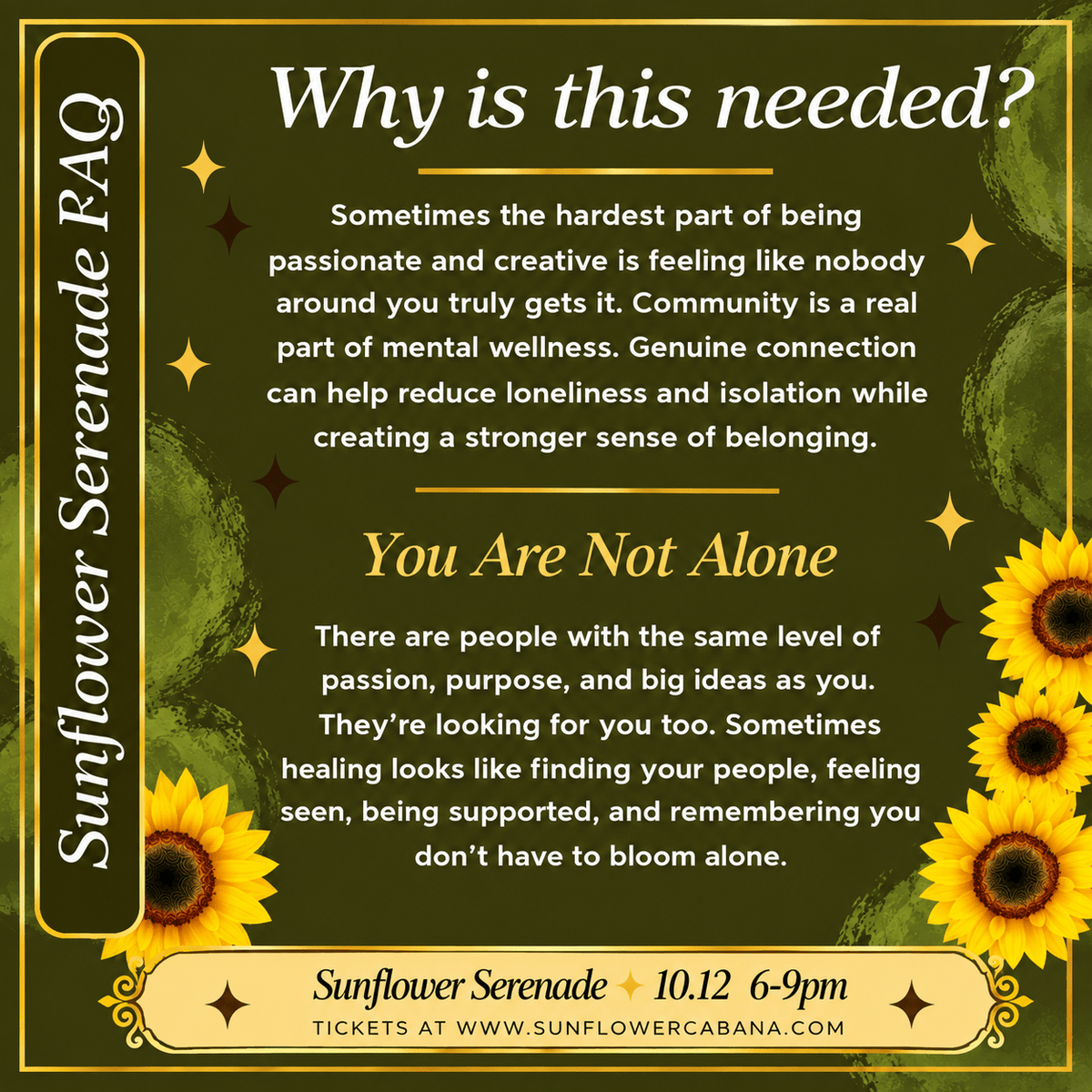 Sunflower Serenade: Chicago Creatives Mixer - Sunflower Cabana