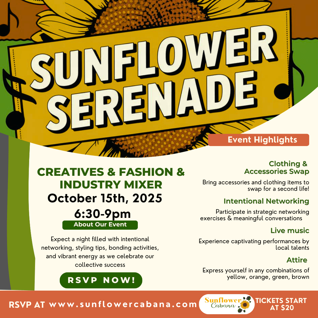 Sunflower Serenade Creative & Fashion Industry Mixer 2025 - Sunflower Cabana