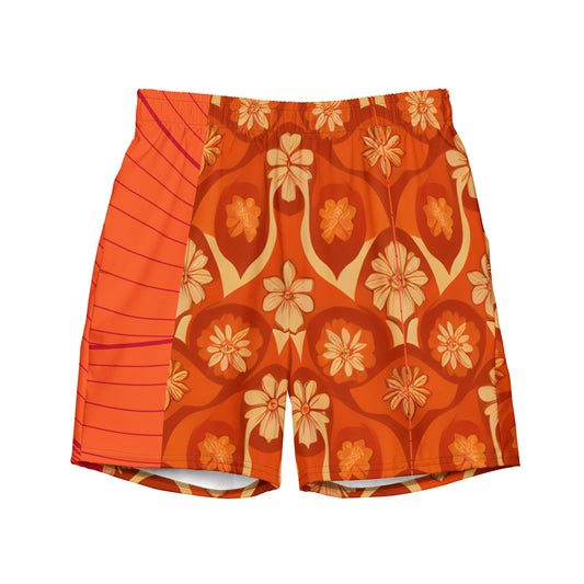 Wildfire Spirit Recycled Swim Trunks - Sunflower Cabana