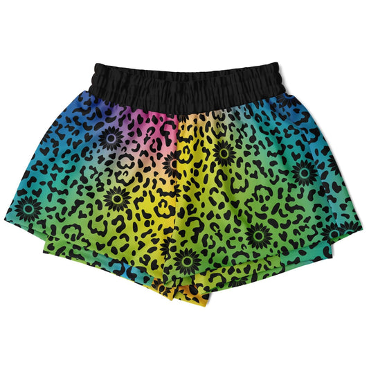 Wildflower Women's 2-in-1 Shorts - AOP - Sunflower Cabana