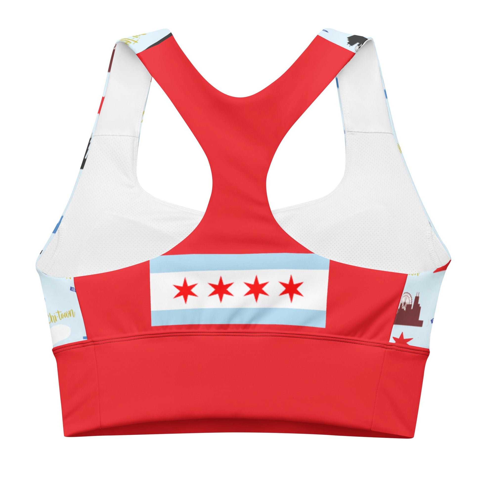 Chicago Love Longline sports bra - Sunflower Cabana