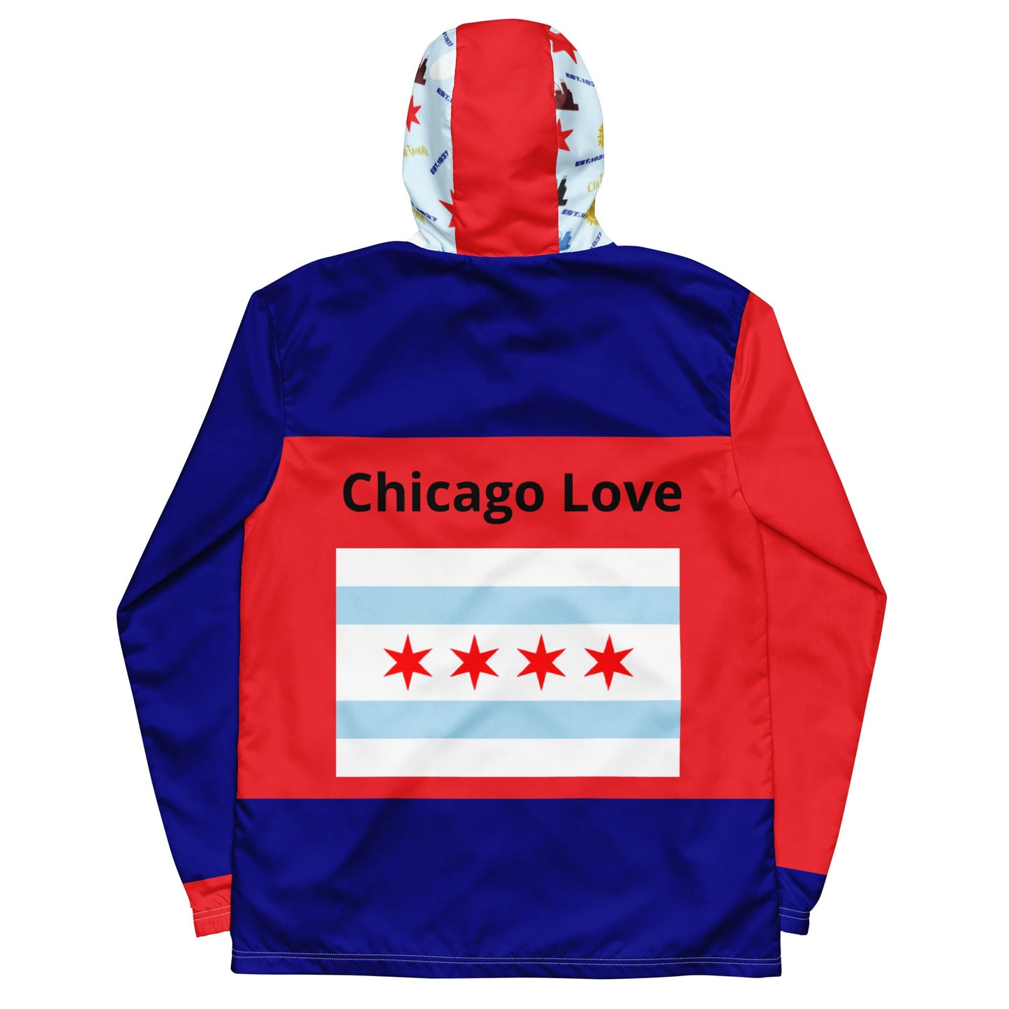 Chicago Love Men's/Unisex windbreaker - Sunflower Cabana