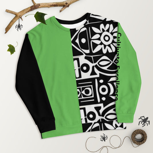Green Machine Unisex Sweatshirt - Sunflower Cabana