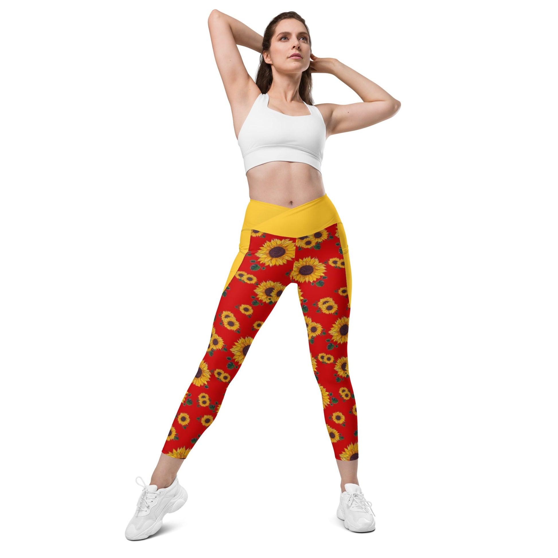 Hot Tamale Crossover leggings with pockets