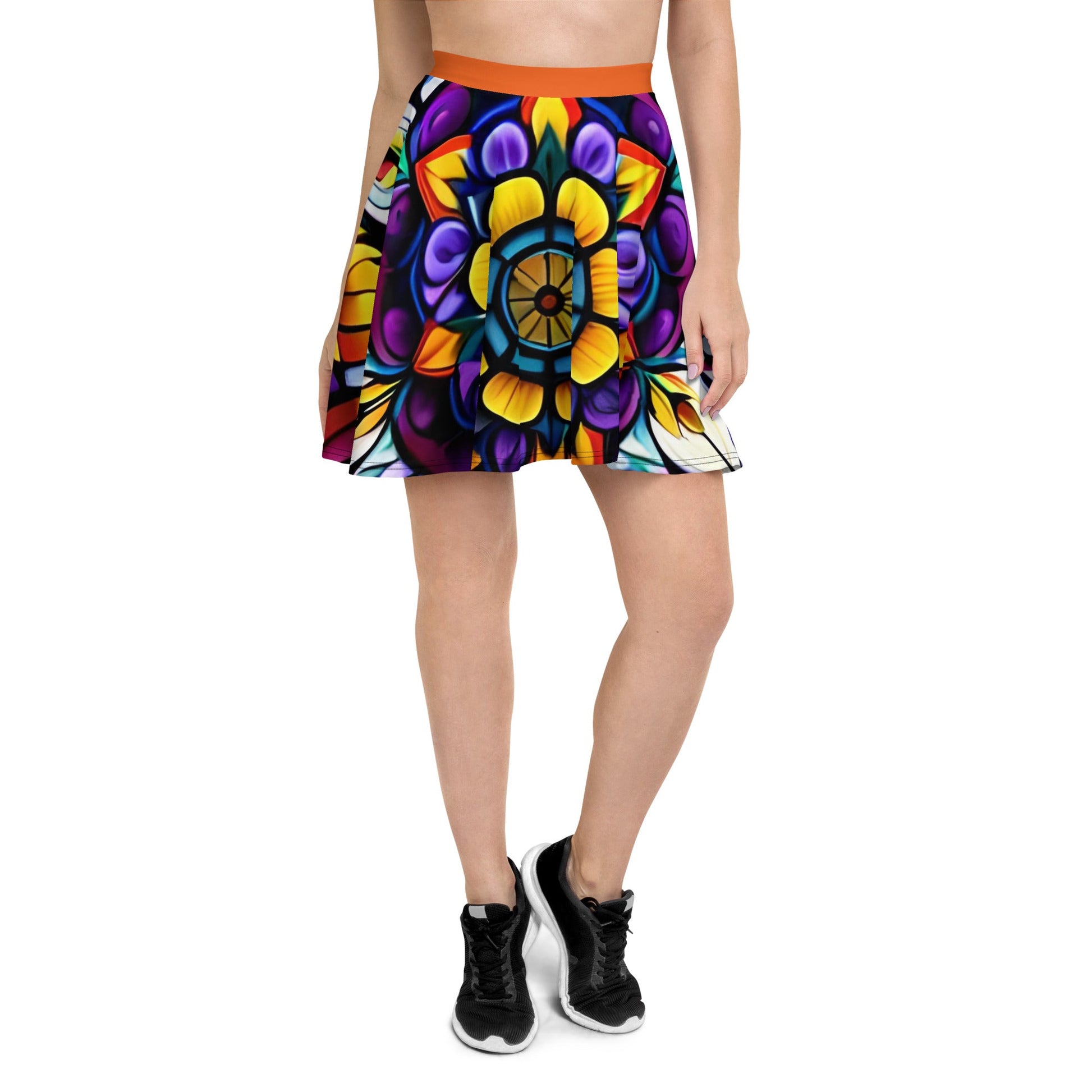 Kaleidoscope Skater Skirt - Sunflower Cabana