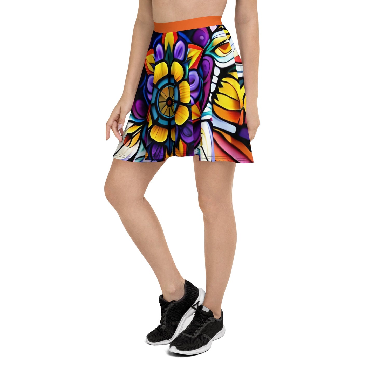 Kaleidoscope Skater Skirt - Sunflower Cabana