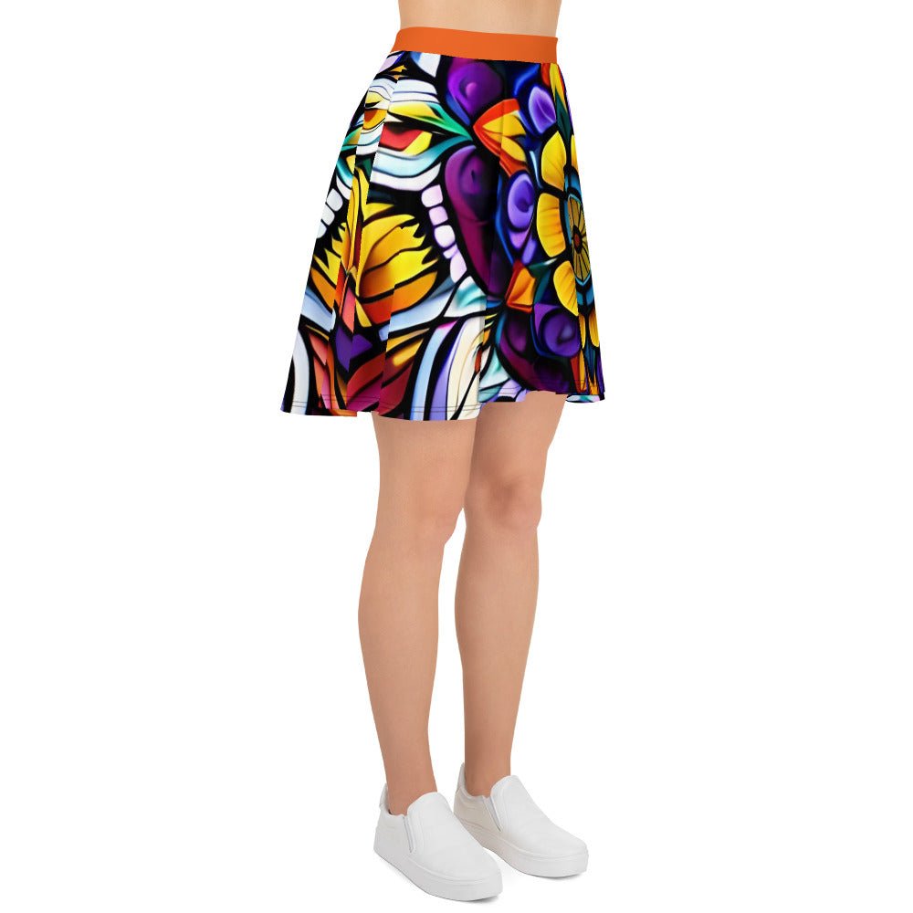 Kaleidoscope Skater Skirt - Sunflower Cabana