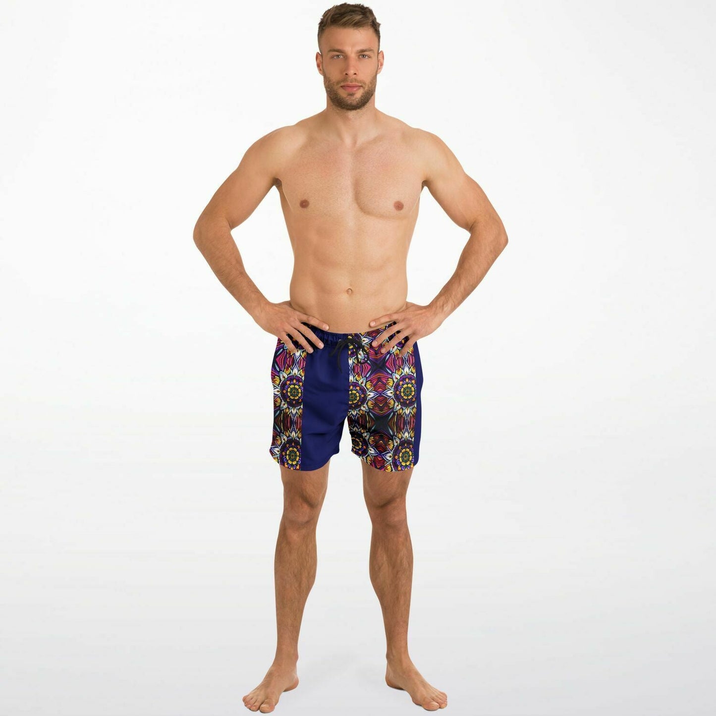 Kaleidscope Swim Trunks Men - Sunflower Cabana