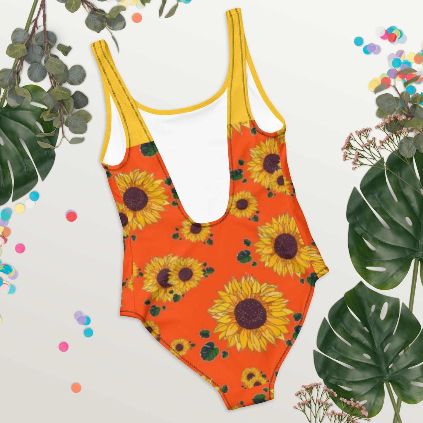 Tangerine Dream One-Piece Swimsuit - Sunflower Cabana