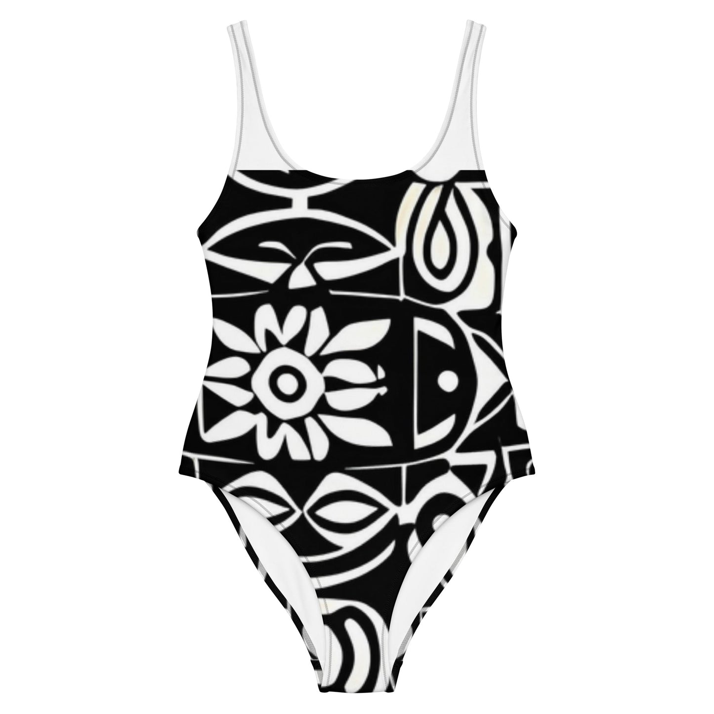 Tribal Sunflower One-Piece Swimsuit - Sunflower Cabana