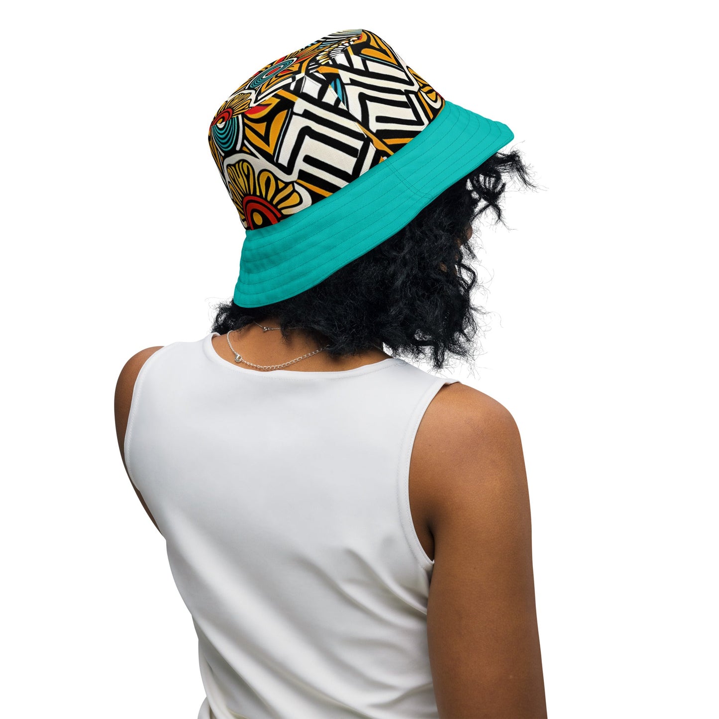 Trippie Hippie Reversible bucket hat - Sunflower Cabana