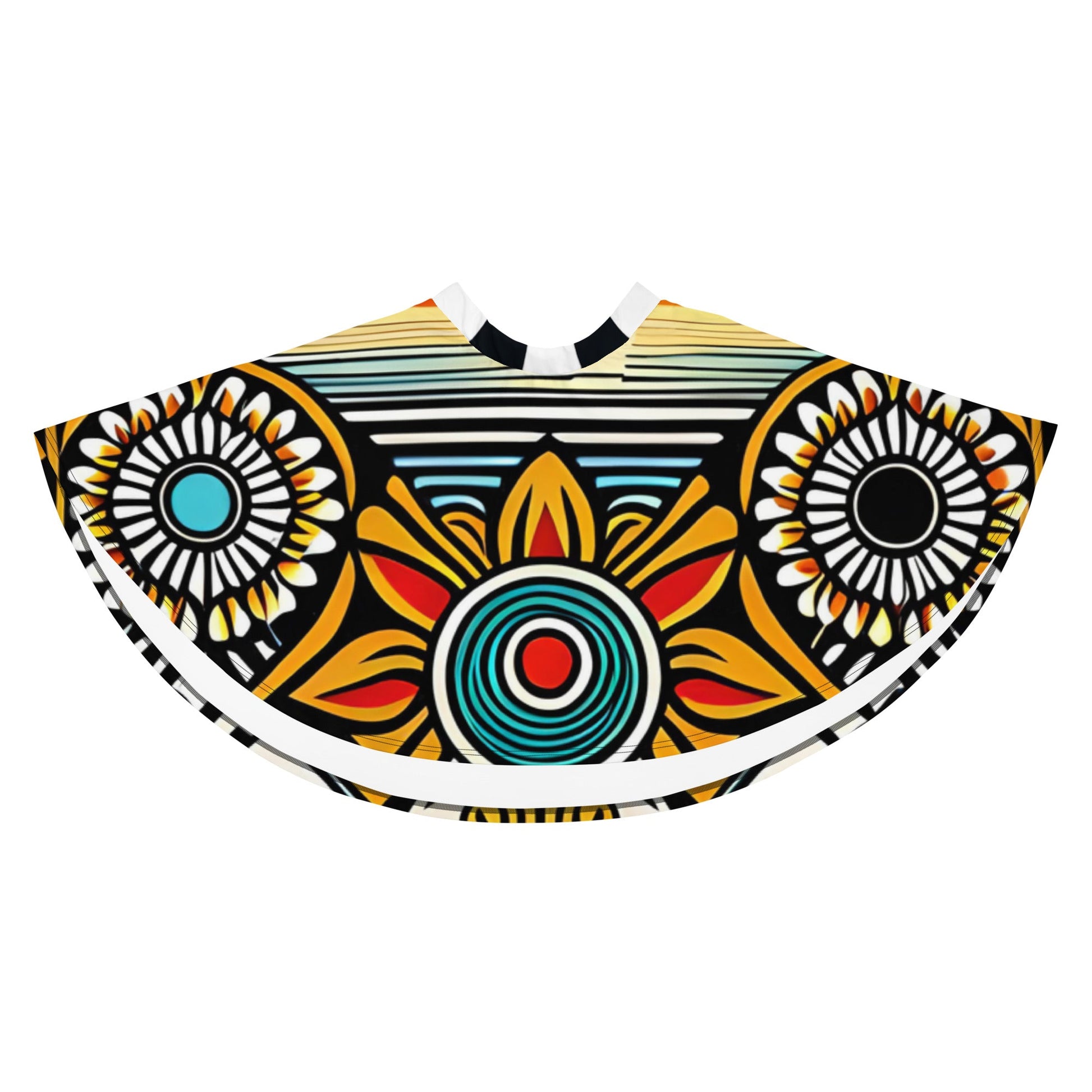 Trippie Hippie Skater Skirt - Sunflower Cabana