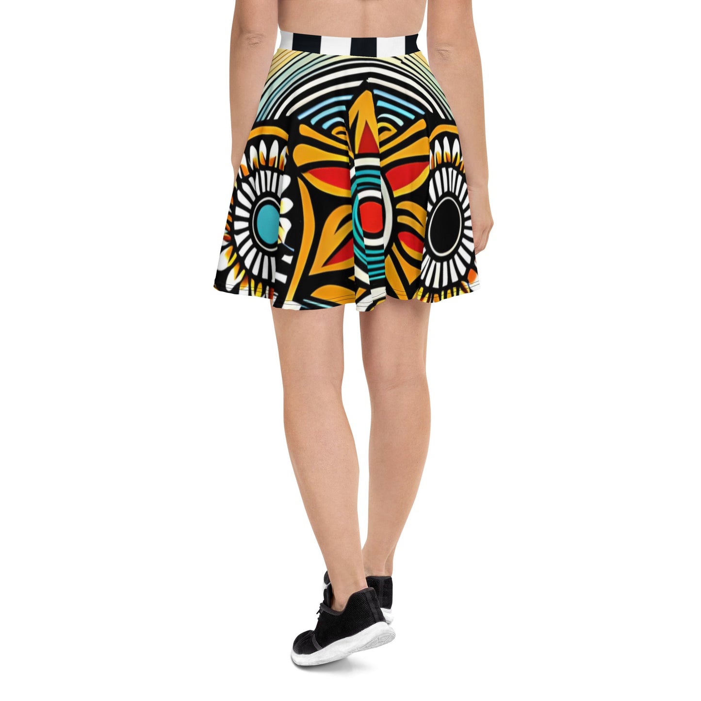 Trippie Hippie Skater Skirt - Sunflower Cabana