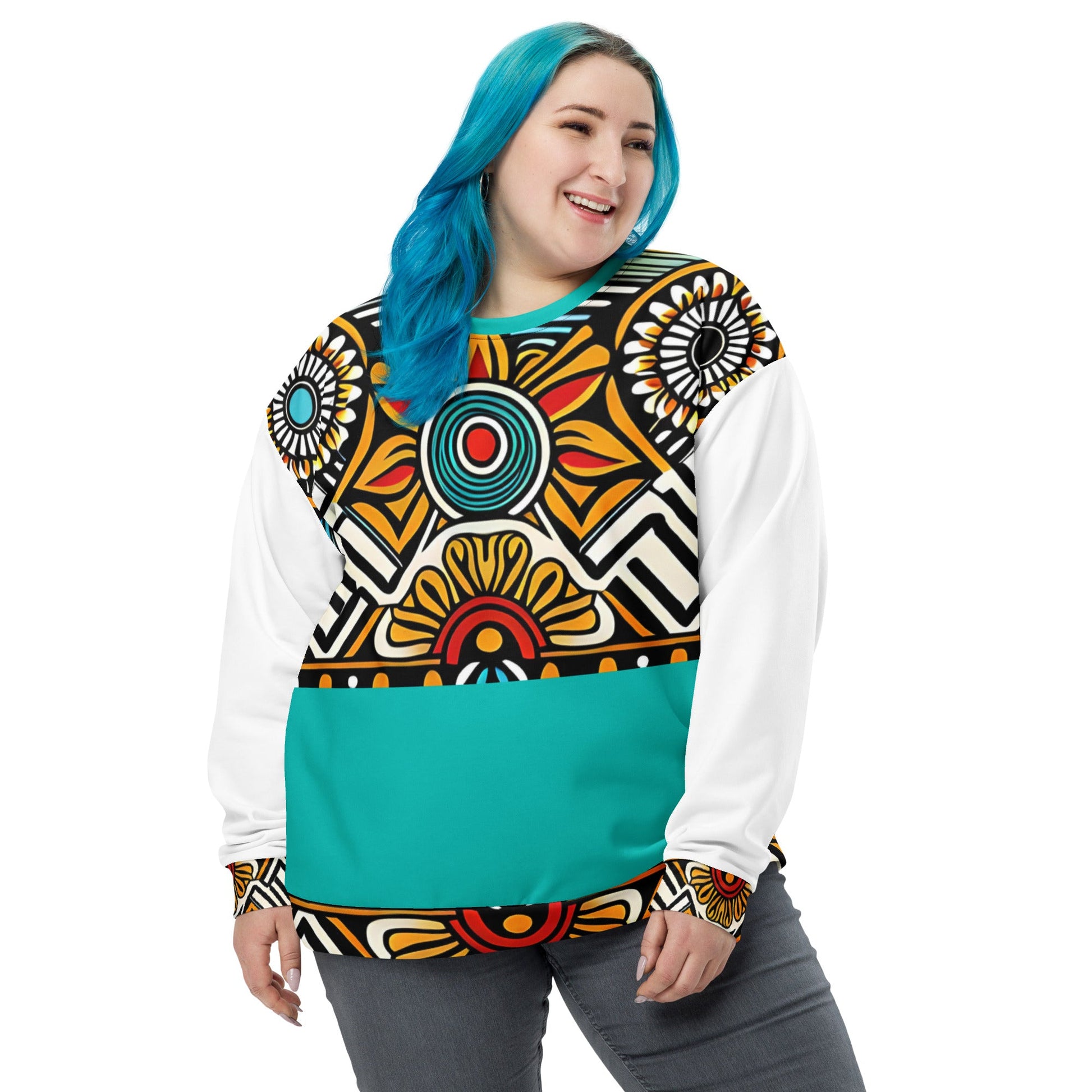 Trippie Hippie Unisex Sweatshirt - Sunflower Cabana